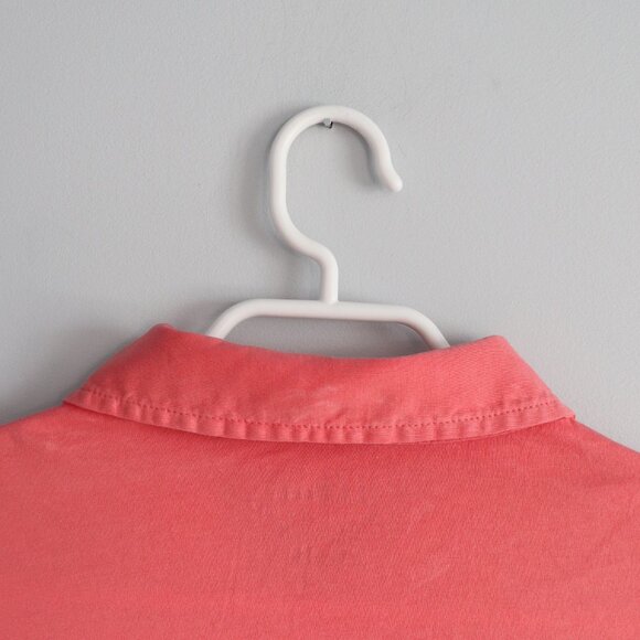 L.L. Bean Men's Sz M-R Salmon Polo Golf Stretch Pocket T-Shirt Short Sleeve Top - Picture 6 of 13